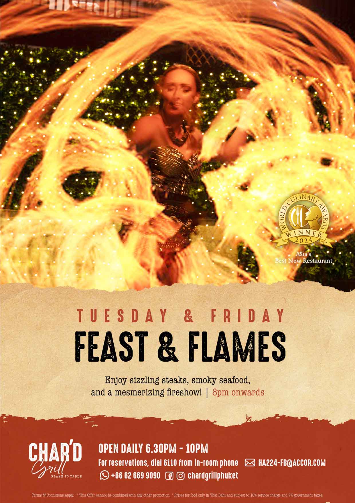 Feast N Flames Tuesdays at CHARD